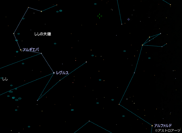 アストロアーツ ステラナビゲーターLiteで表示した星図